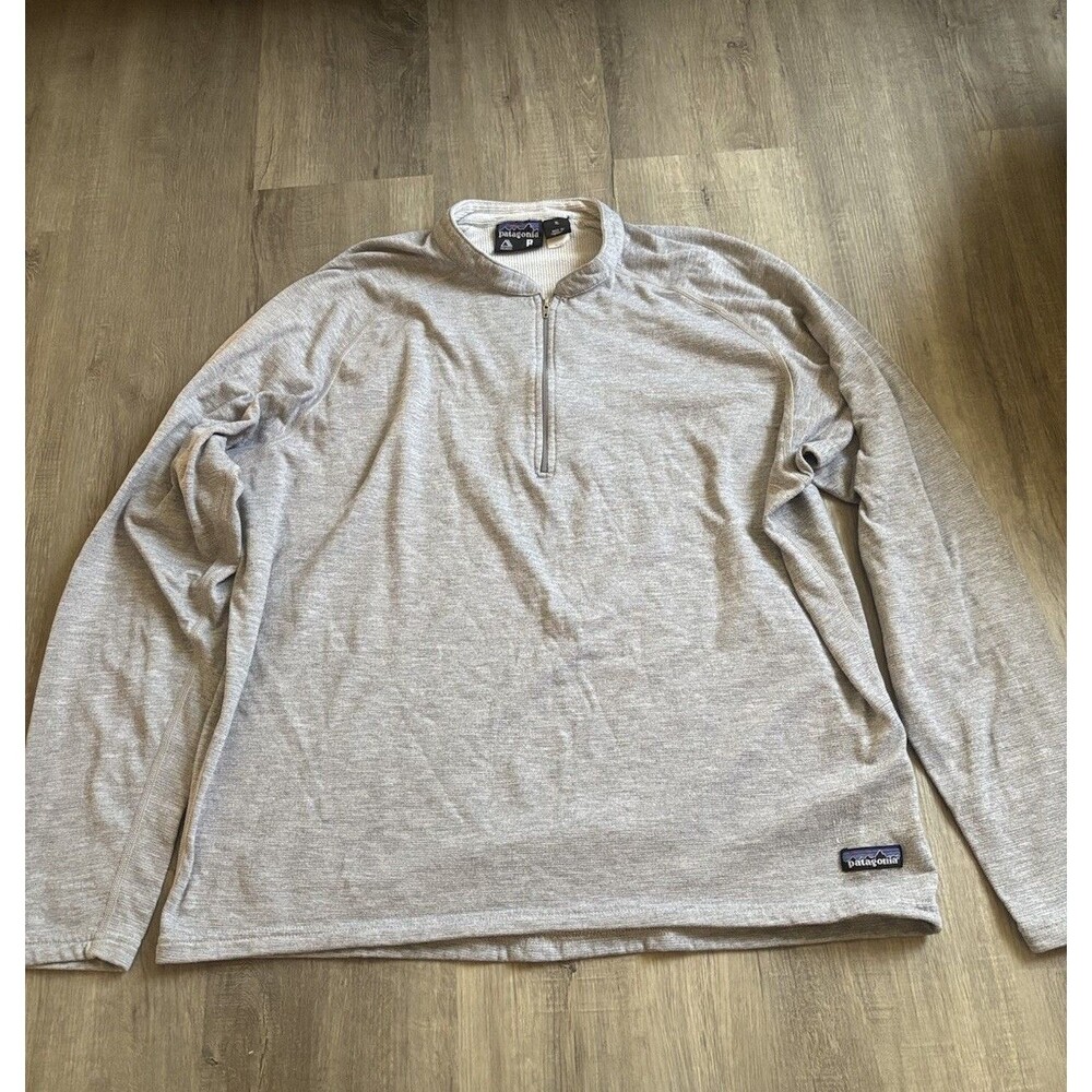 Patagonia Vintage R.5 1/4 Zip Sweater Men’s XL Grey USA